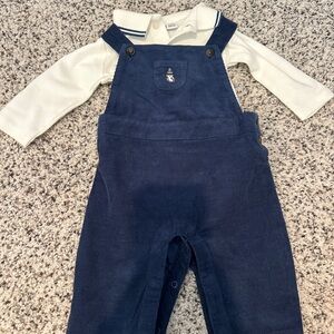 Kids Navy Blue Overalls